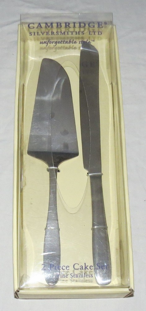 Cambridge Stainless Two Piece Cake Set “Unforgettable style”