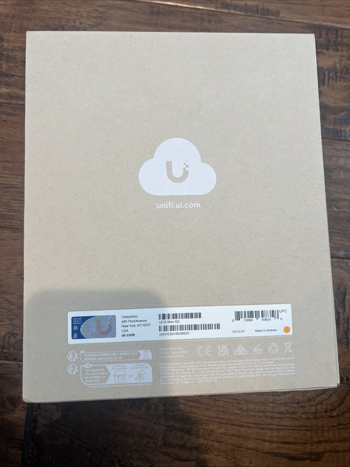 Ubiquiti UniFi Cloud Gateway Max UCG-Max-NS - No Storage - Sealed