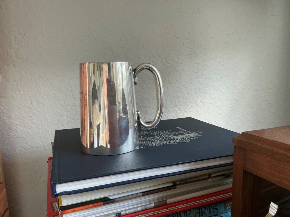 Vintage Walker & Hall Sheffield Trophy Silver Plate 1 Pint Tankard Mug 1934