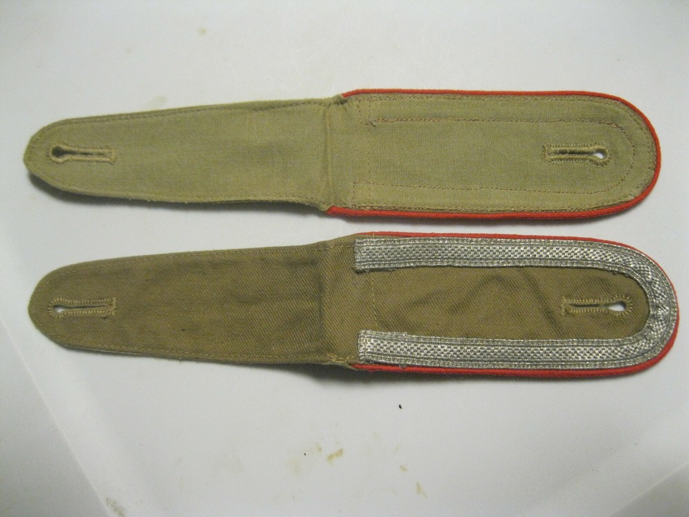 RARE HG Div PANZER TROPICAL shoulder boards. PINK piped.