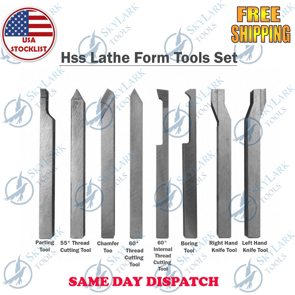 HSS Lathe Form Tools 6mm Shank-Metalworking, Turning, Threading Engineering Tool