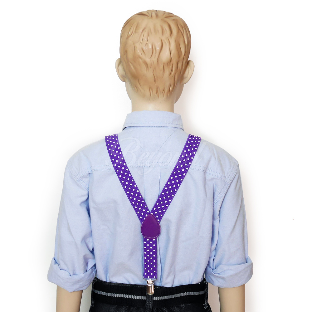 Children Kids Boys Girls Suspender & Bowtie Matching Colors Set NEW
