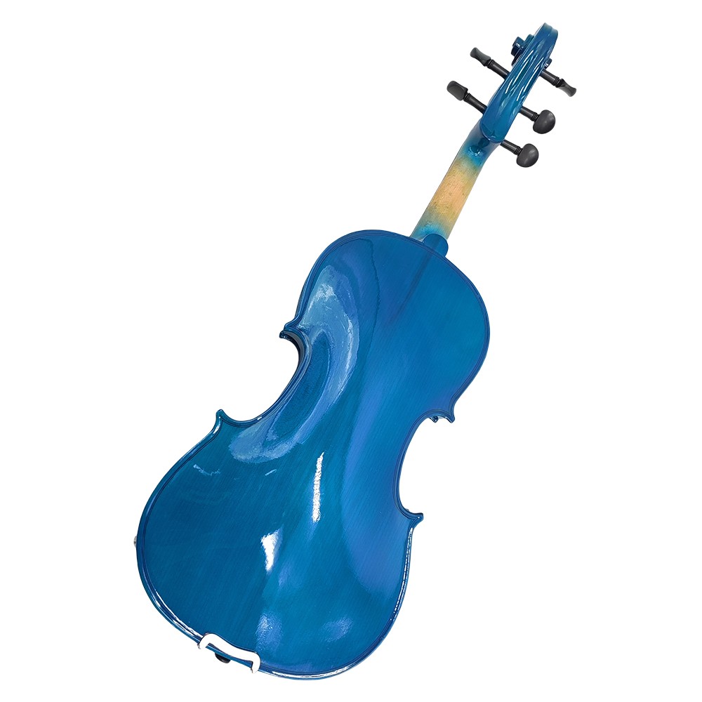 Electric Violin Blue 5 String 4/4 Full Size Maple Spruce Solid Violin Hand Made
