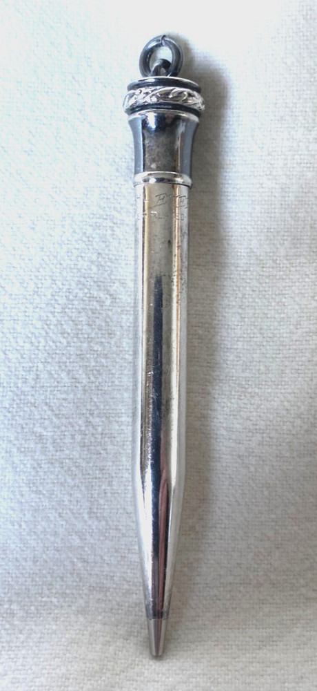 Antique Silverplate Dance Card Automatic Pencil