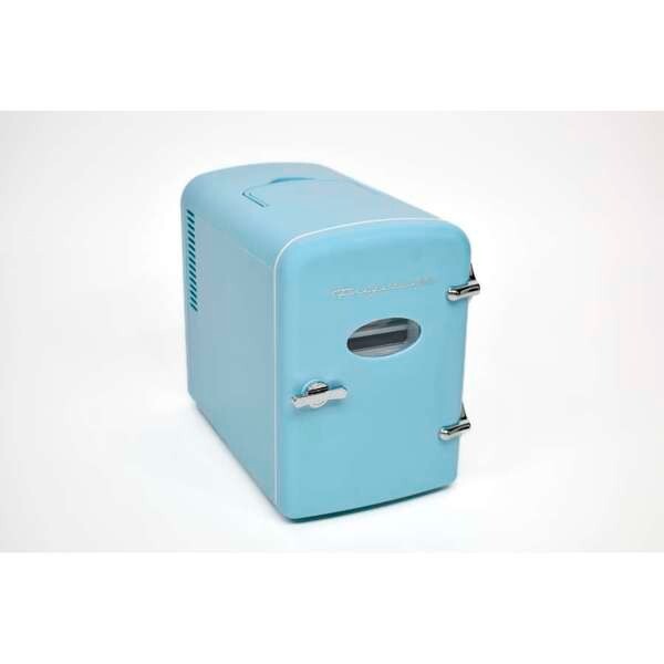 Frigidaire 9-Can Mini Fridge Cooler – 5L Compact Blue Design for Drinks, Snacks