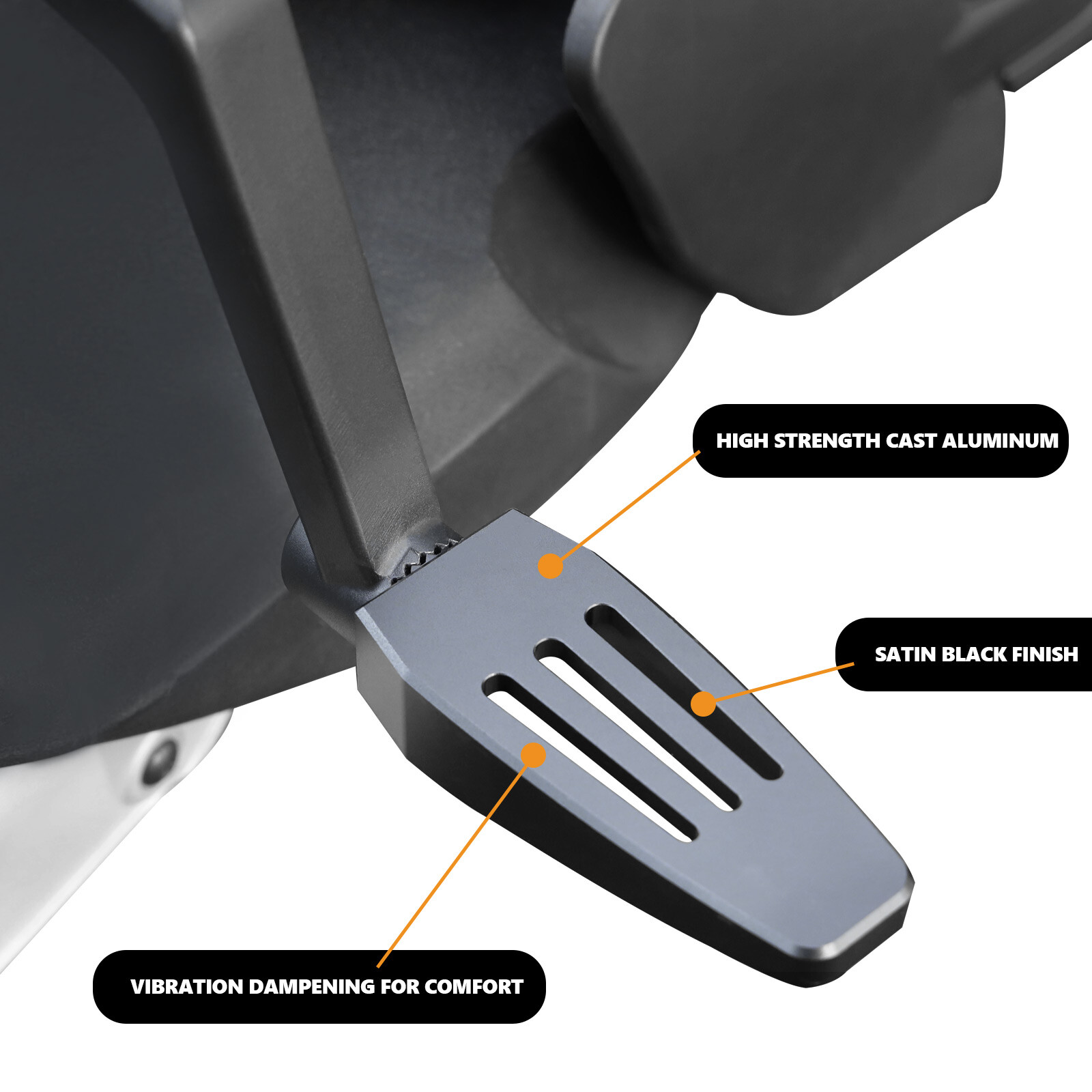 Rear Passenger Seat Foot Pegs Footboard Kit For Can Am Ryker 600 900 2019-2024