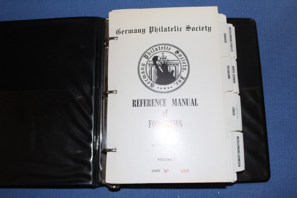 Germany Philatelic Society Reference Manual Forgeries Bohne 8 Vol BlueLakeStamps