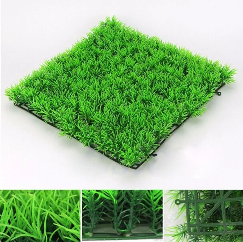 Aquarium Eco-Friendly Artificial Green Water Grass Plant Lawn Fish Tank Decor
