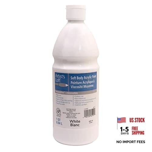 Soft Body Acrylic Paint - 32 White - Pack 1 - White