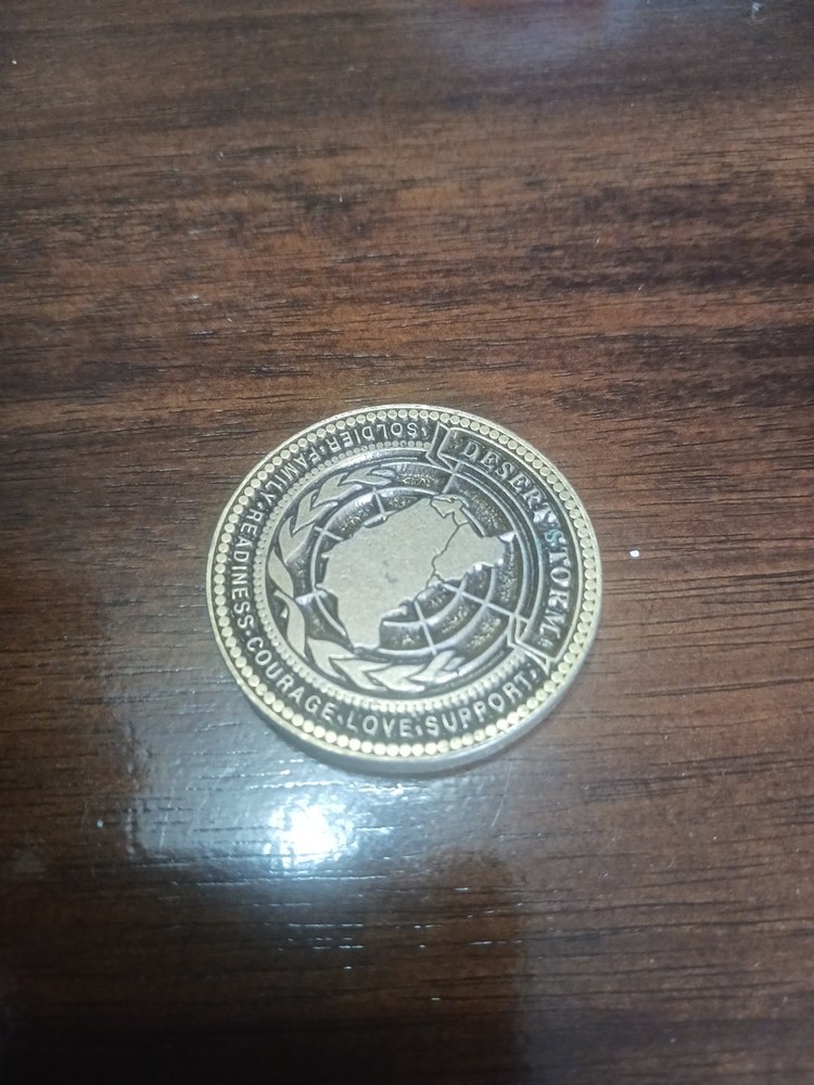 Washington State Desert Storm Challenge Coin Original 1991