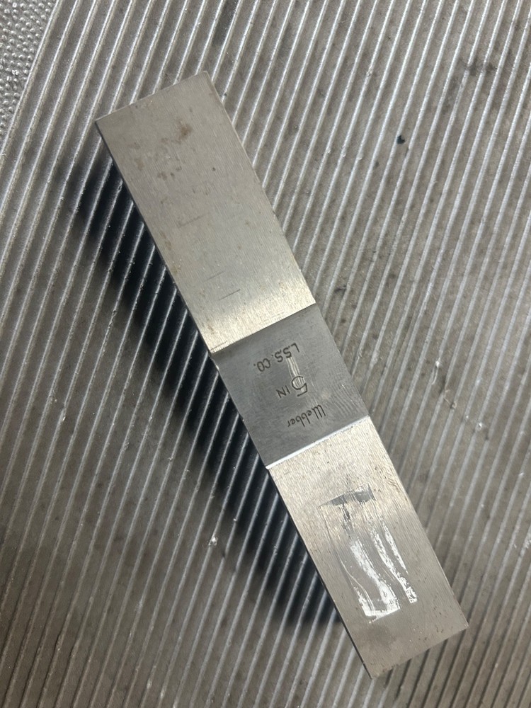 5" long square gage block