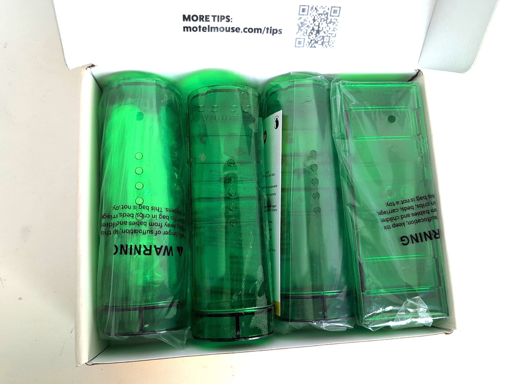 Motel Mouse Humane No Kill Live Catch and Release Mouse Traps Reusable 4 pack