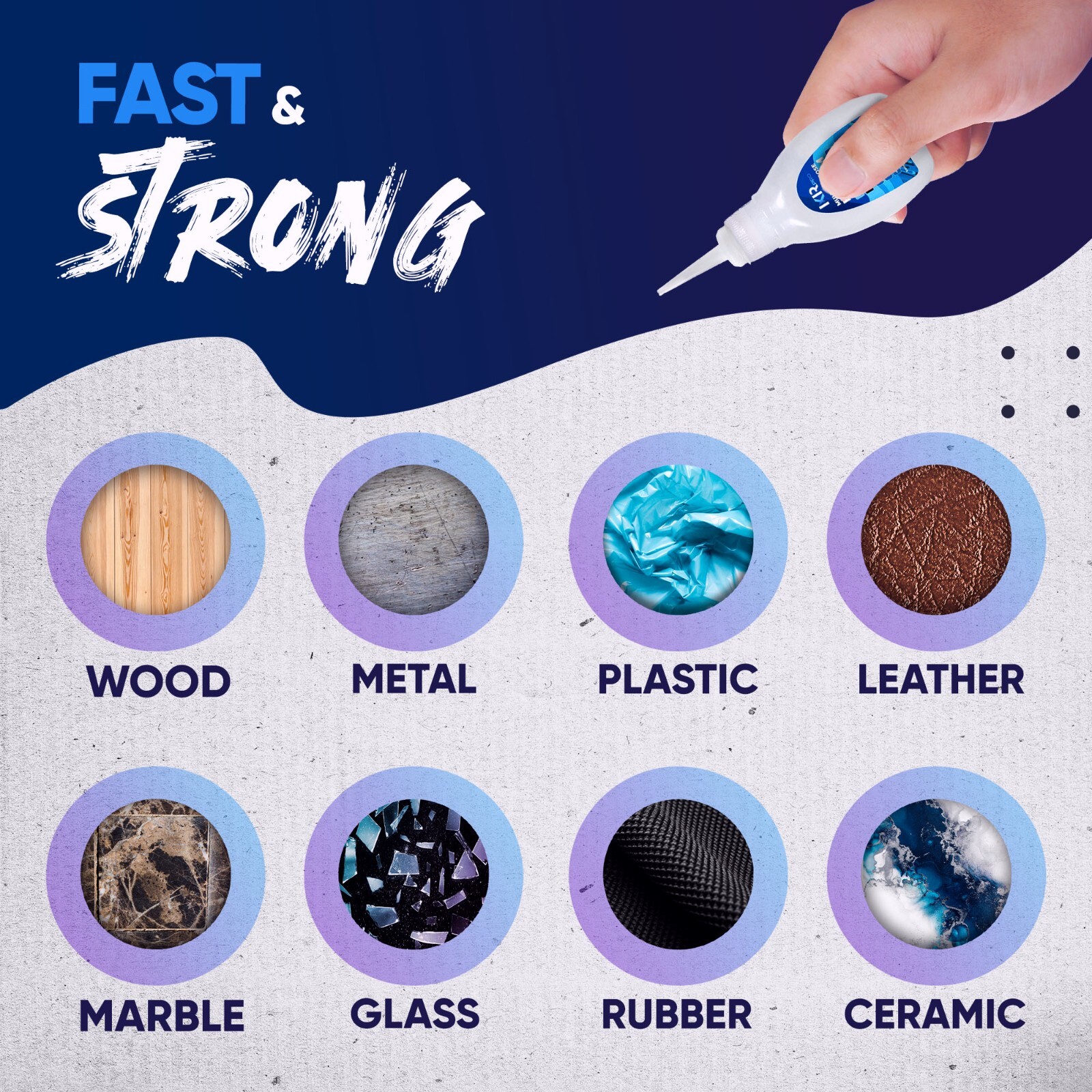 CA Glue with Activator Kit 6x1.75 oz. CA Glue (Thin Medium Thick) 16.9 oz.