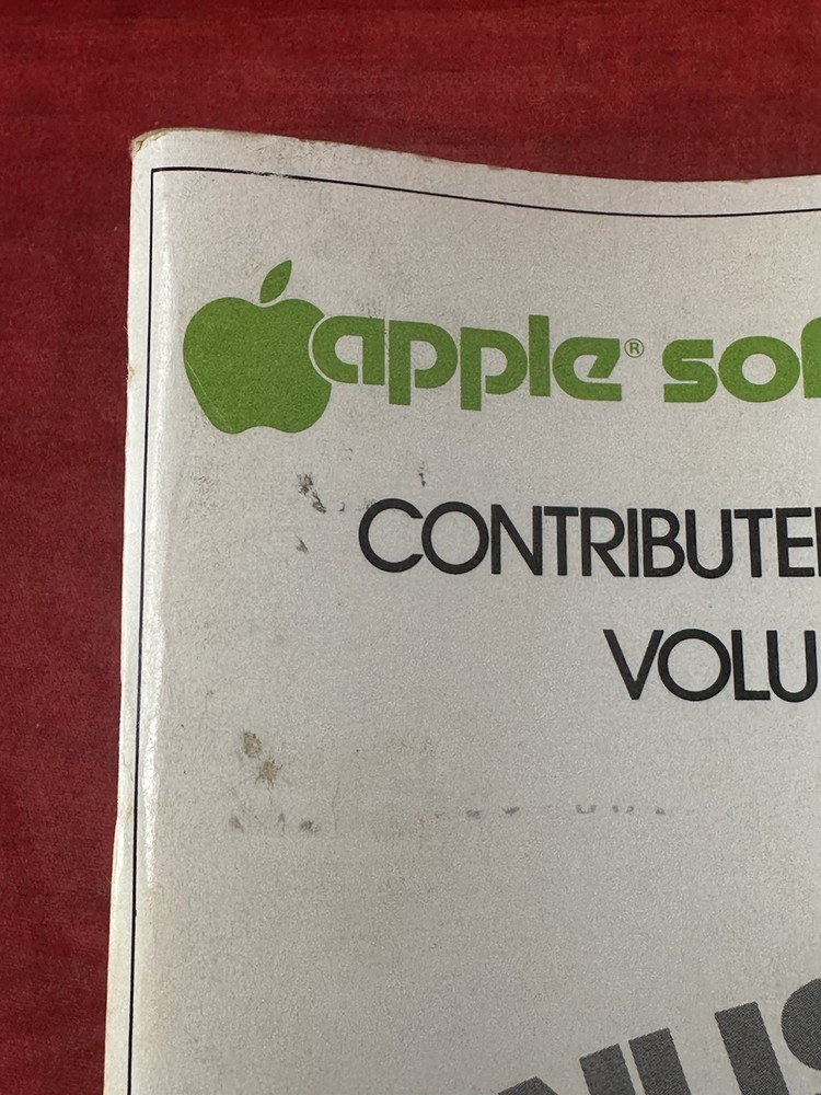 1978 Apple Software Bank Contributed Programs Vol 3-5 Bonus Issue Vintage Book