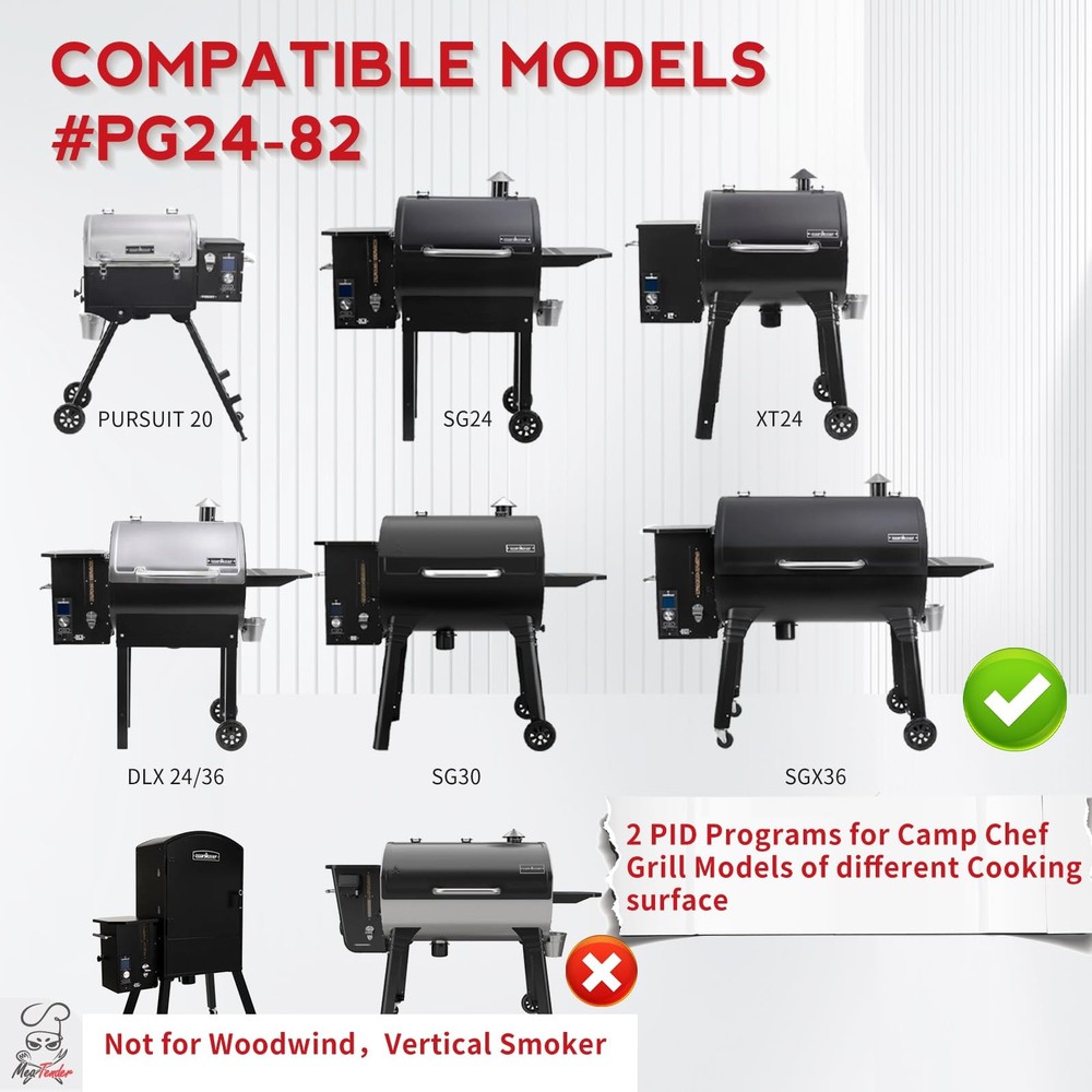 Meatender Gen 2 Retro Fit Non-WiFi PID Pellet Grill Controller, Controller