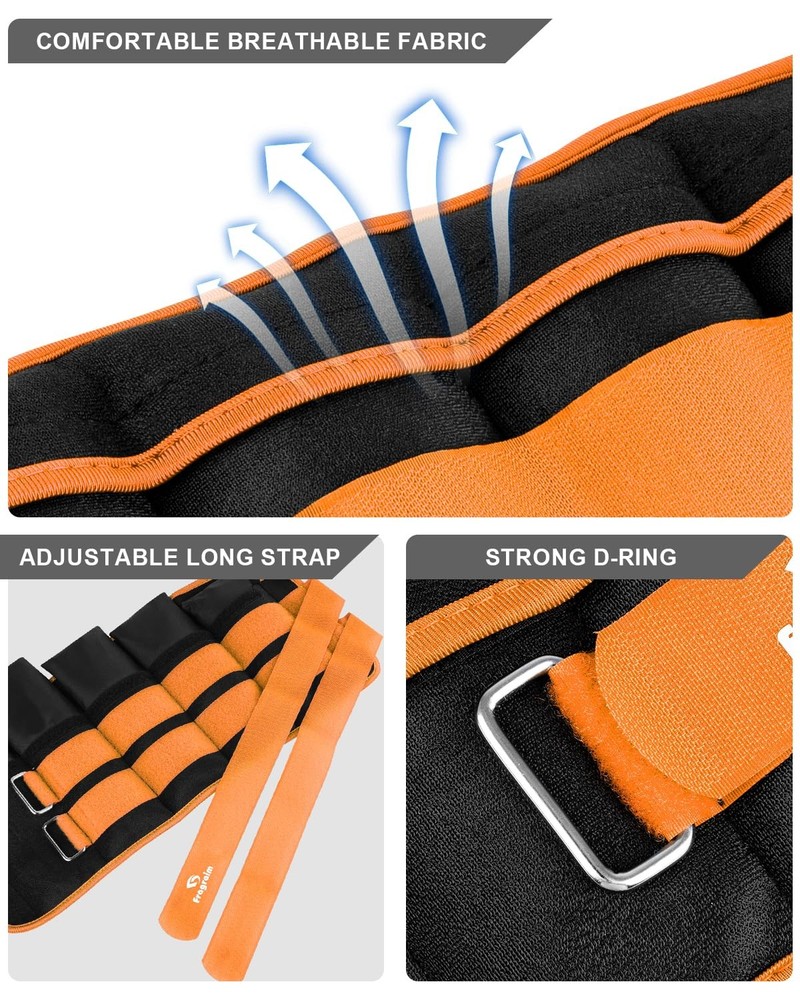 Ankle Weights adjustable Removable Weight for Jogging Gymnastics 1 Pair