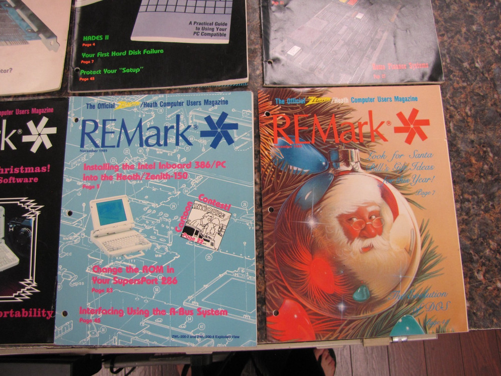 1989 REMark Heath Zenith User Group Magazines Computer Advertisements JAN-DEC
