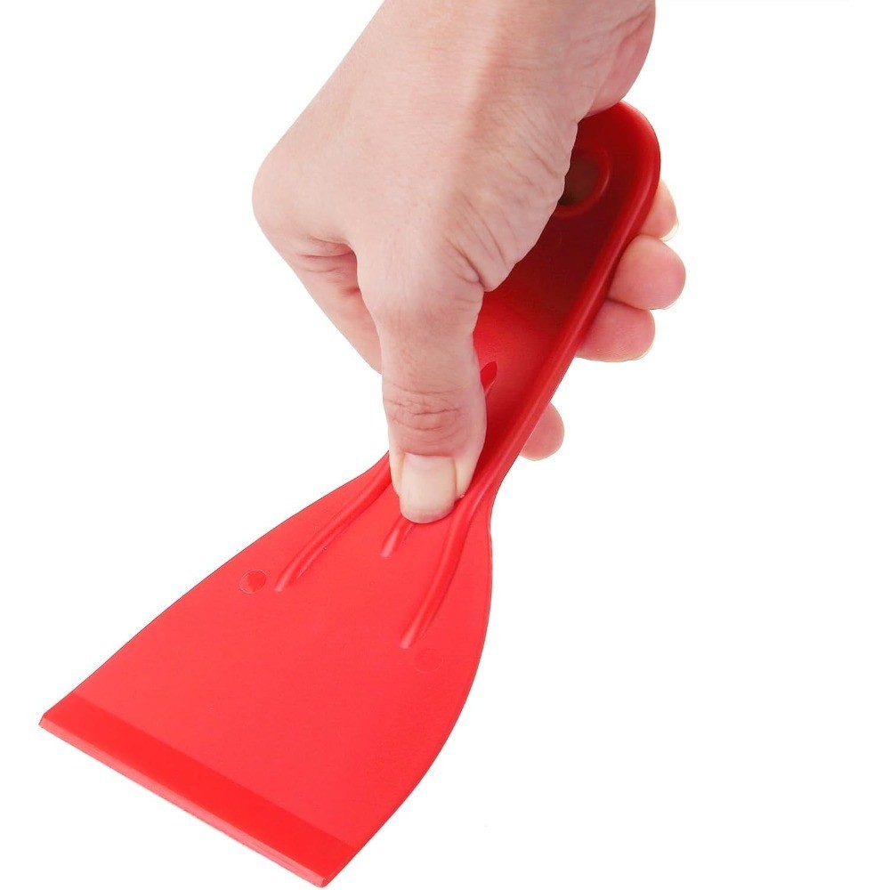 3-Piece Flexible Plastic Putty Knife Set Spackling Spreader Scraper Tool for