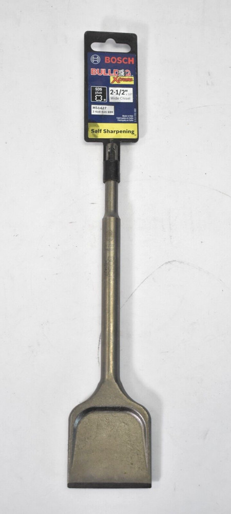 Bosch Bulldog Xtreme Chisel Self Sharpening SDS Plus 2-1/2" Wide Tool HS1427