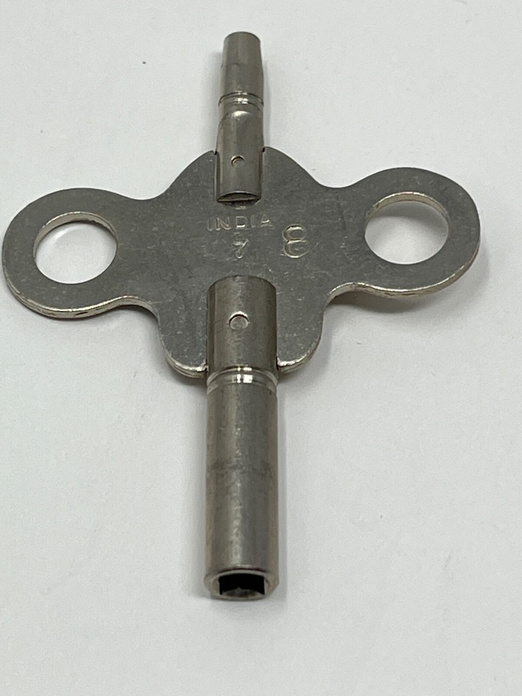 NOS India Double End Clock Key Sizes 8 & 000