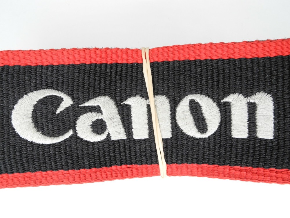 Canon EOS 80D Genuine Black / Red / White Camera Neck Strap
