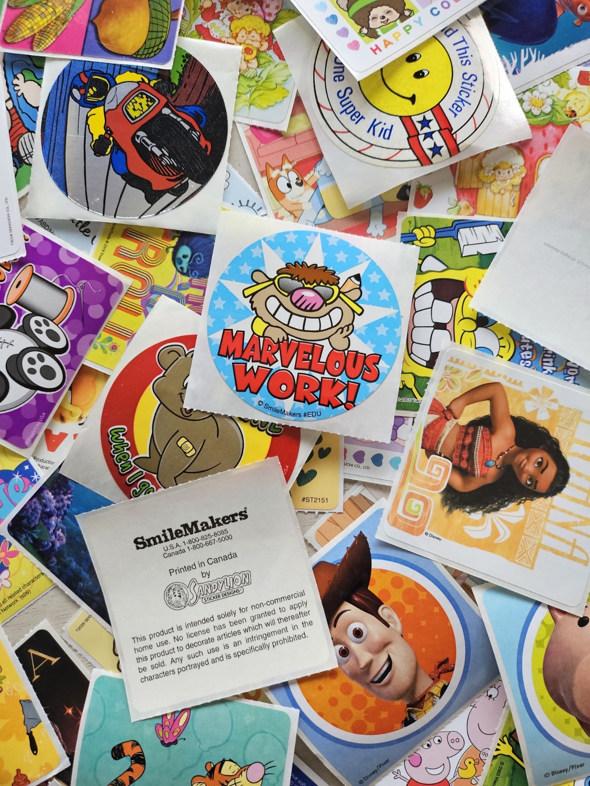 Modern/Vtg Smilemakers Doctor Office Stickers Lot 12 Random Surprise Characters