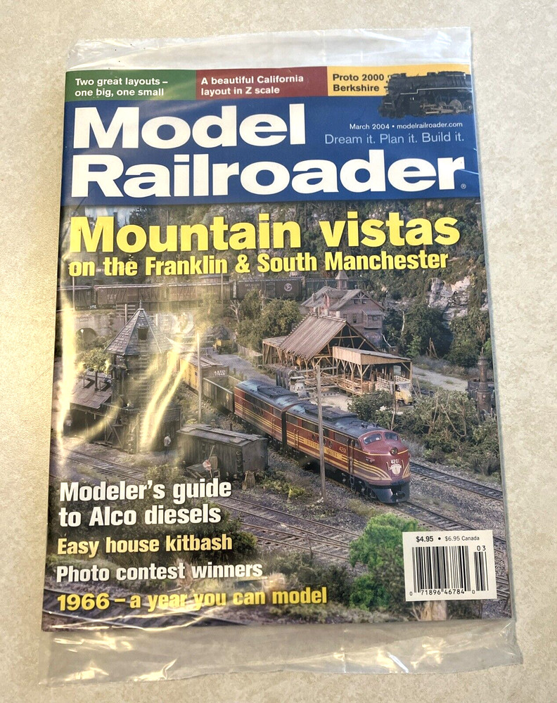 Model Railroader Magazine March 2004 New In Plastic
