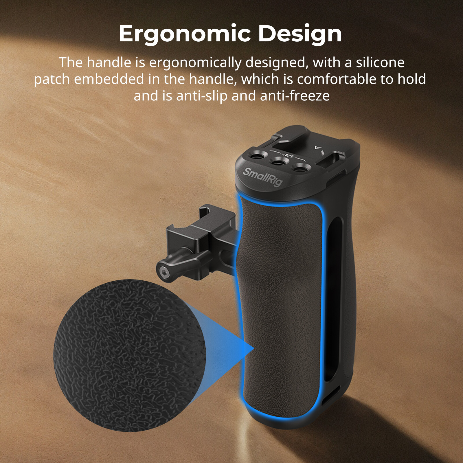 SmallRig Mini NATO Side Handle for Camera Cage,Universal Ergonomic Side Handgrip