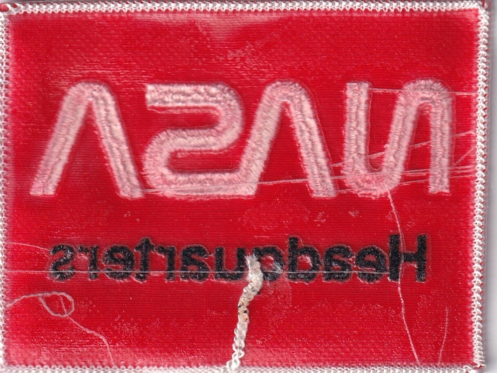 NASA Headquarters patch orange US made