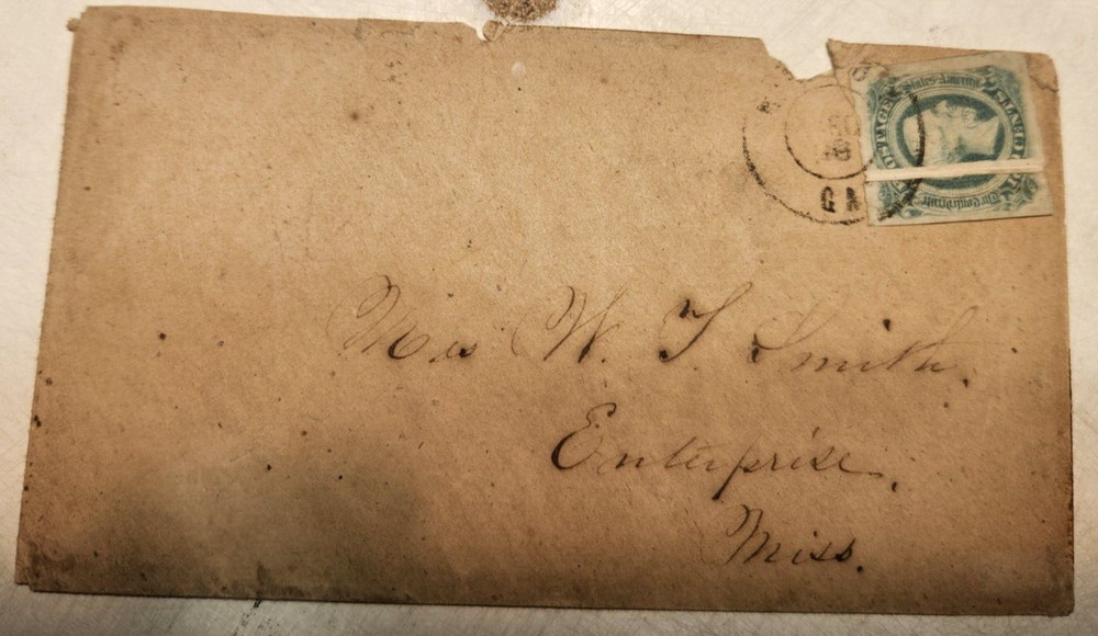 # CSA12 - 1863-64 10c Confederate States - Jefferson Davis