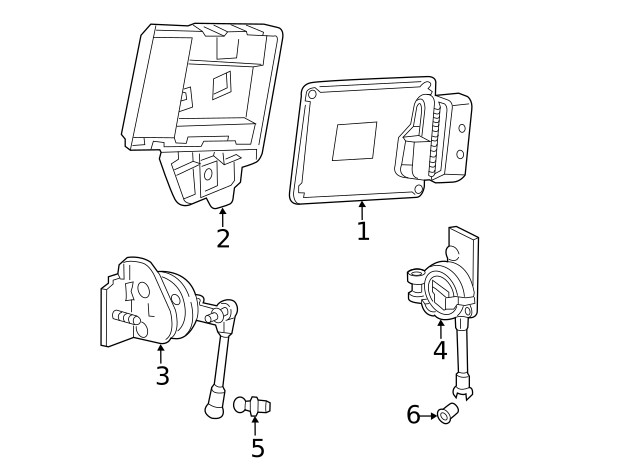 Genuine GM Active Suspension Control Module Bracket 23442194