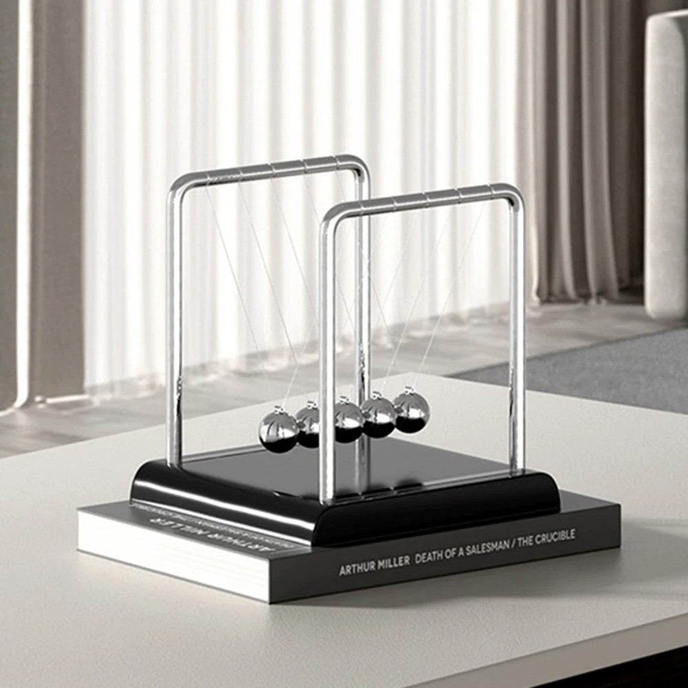 1PC Swinging Magnetic Ball Perpetual Motion Desk Toy Physics Science Desk Fun To