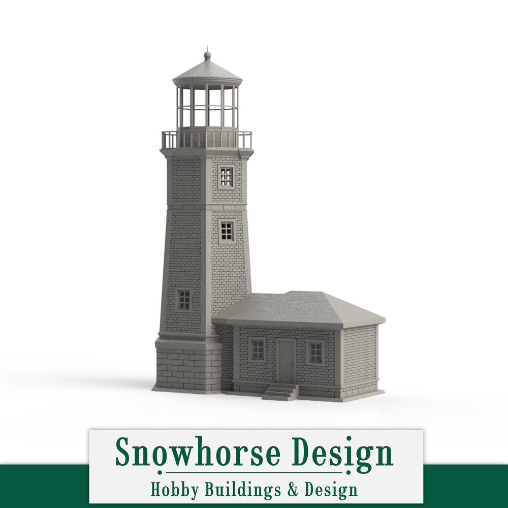 Brick Lighthouse | Shoreline Collection (HO Scale 1:87)