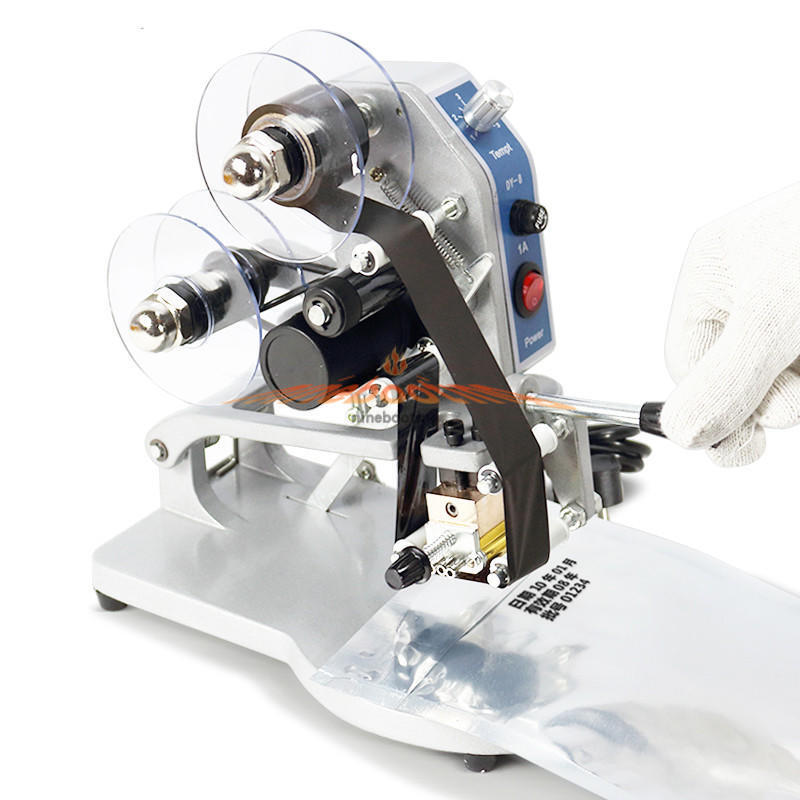 NEW Manual Hot Foil Stamping Printer Thermal Ribbon Code printing Machine