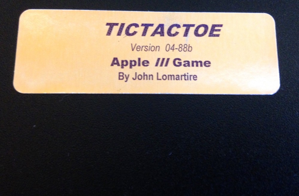 Apple III Home Computers / Apple Chomp / Tic Tac Toe 2 Game Disk Set