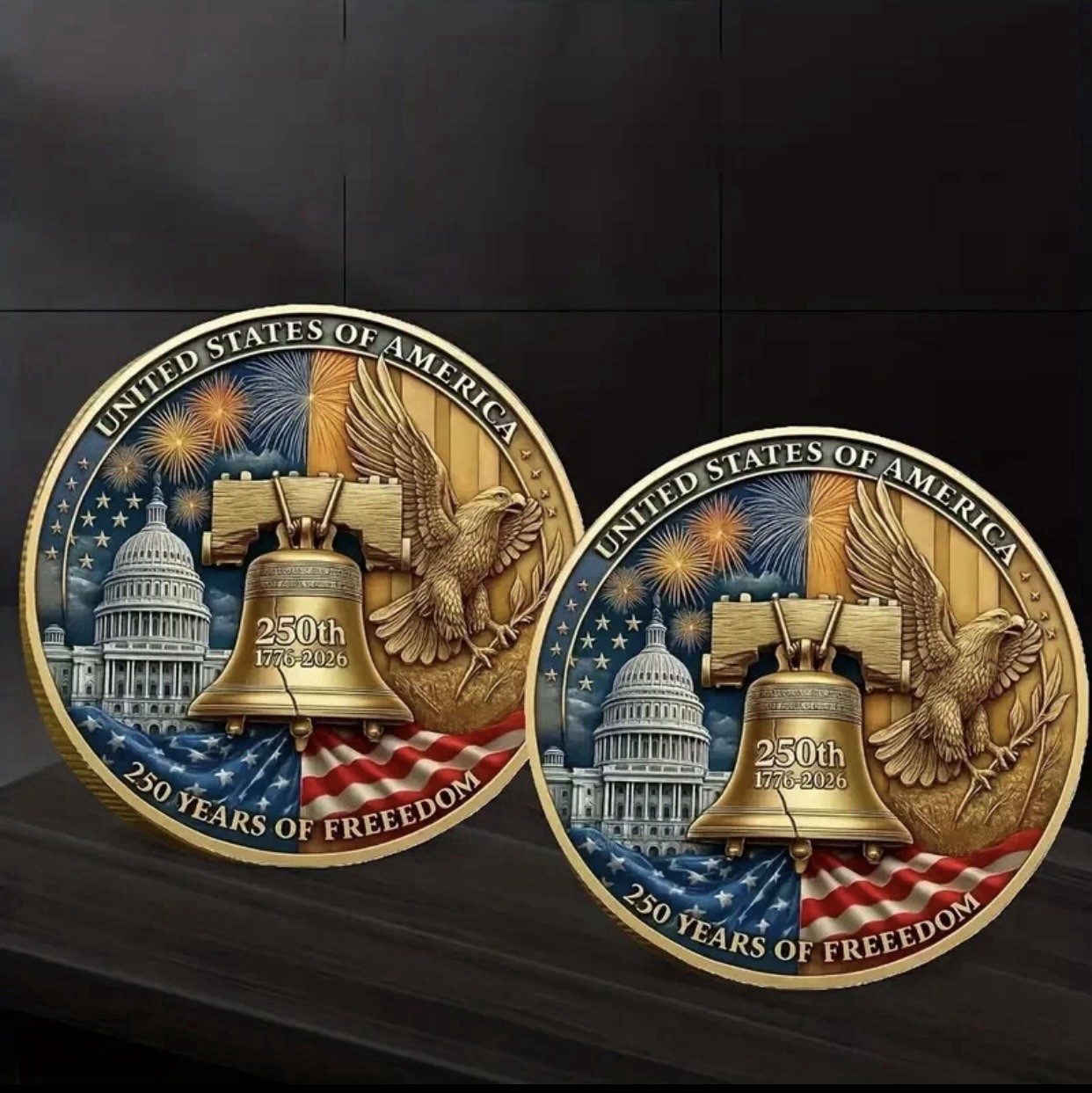 *250TH ANNIVERSARY UNITED STATES OF AMERICA* 1776-2026 Commemorative Coin NEW