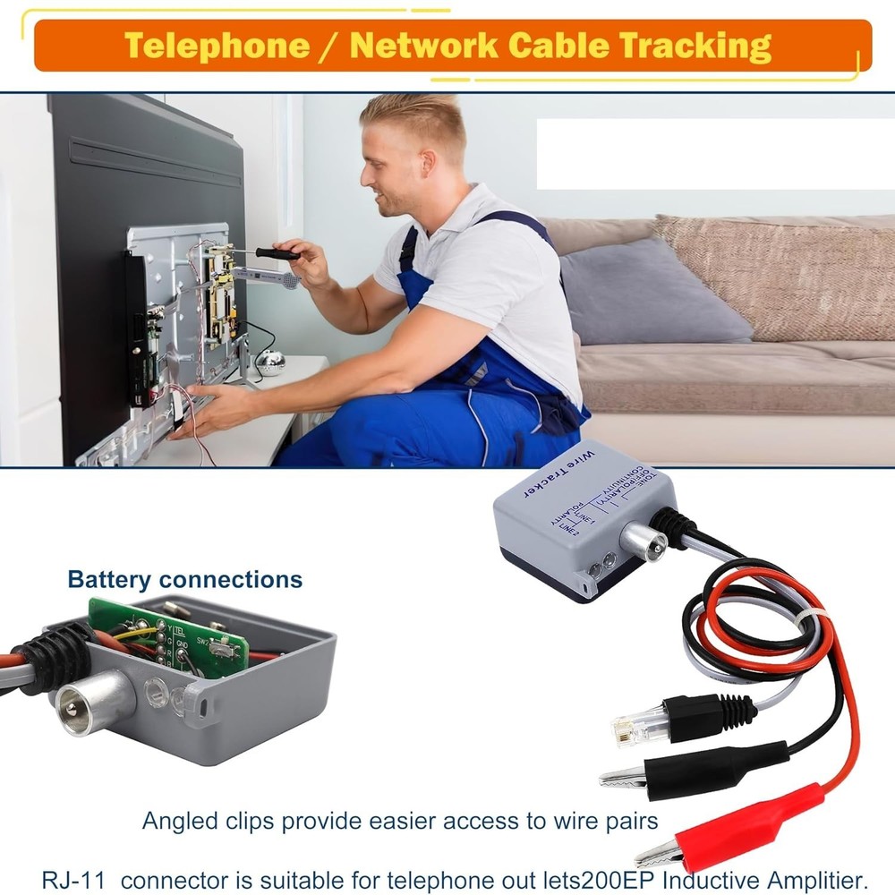 One-Button Operation Tone Tracer Kit - Accurate Testing for Low Voltage Cables