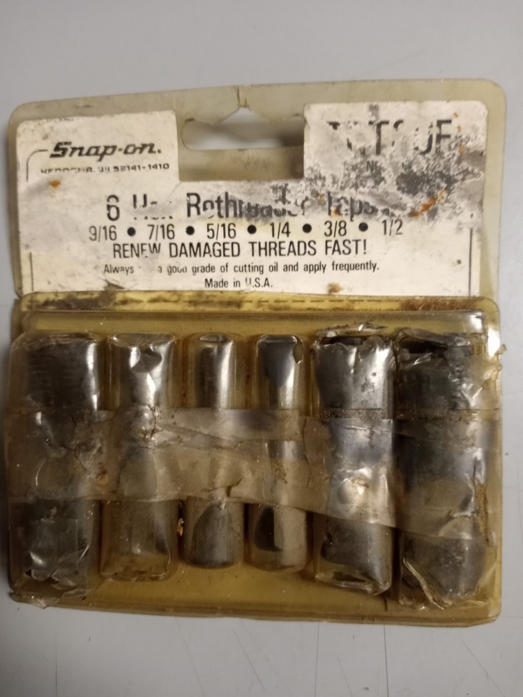 Snap On TRT-6F Hex Drive Rethreader Taps Used