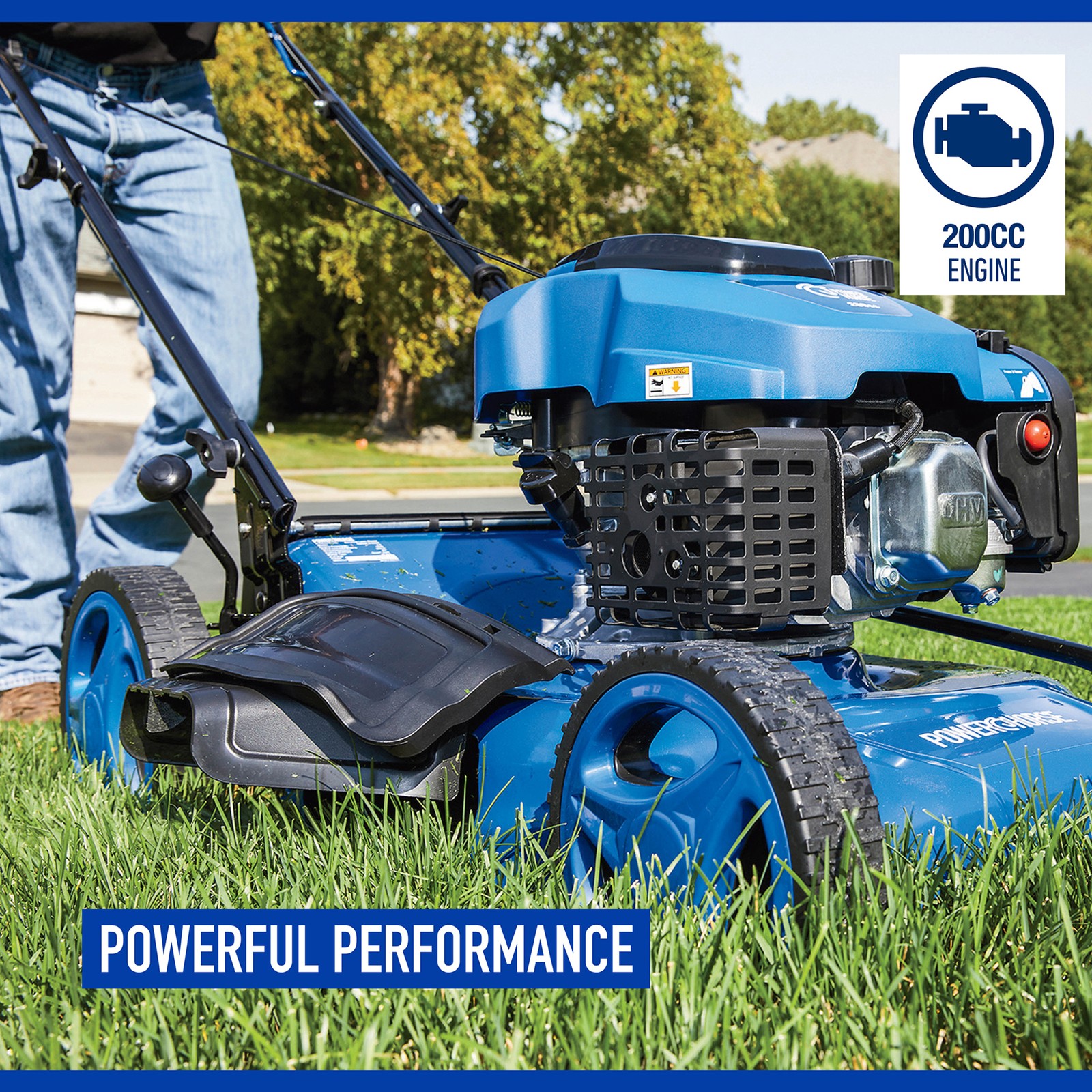 Powerhorse 21in. 3-in-1 Gas Lawn Mower, 200cc Engine