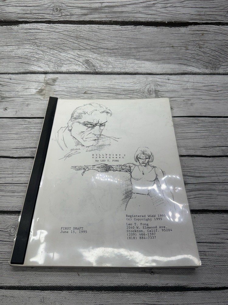Vintage 1995 Killpoint 2 Cyberquest Script First Draft Leo T Fong