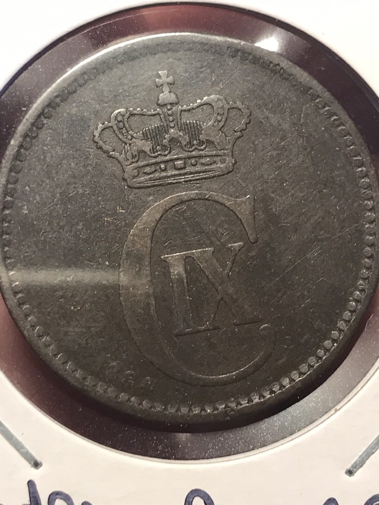 1884 Denmark 5 Ore KM #794.1