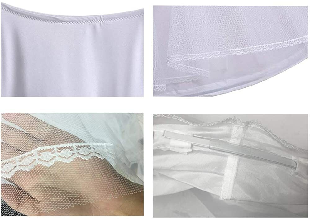 A Line Petticoats for Women Crinoline Half Slips Floor Length Bridal Underskirt