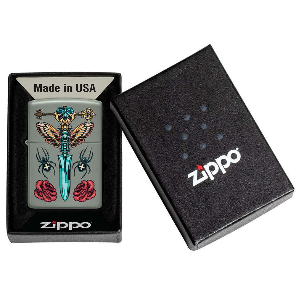 Zippo Gothic Dagger Design