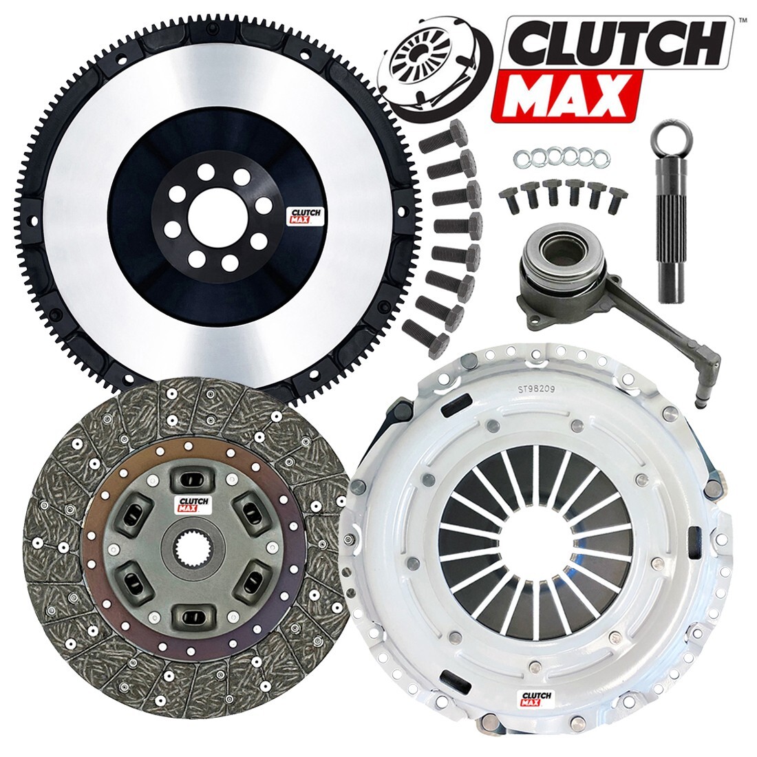 CM STAGE 2 CLUTCH KIT+SINGLE MASS FLYWHEEL fits VW GTI JETTA 2.0L TSI TURBO 02Q