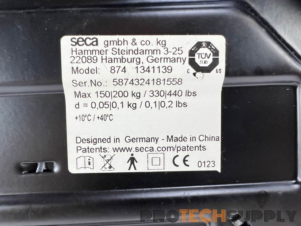 Seca 874 Flat Scale with Push Buttons with Cable Remote Display w/ WARRANTY