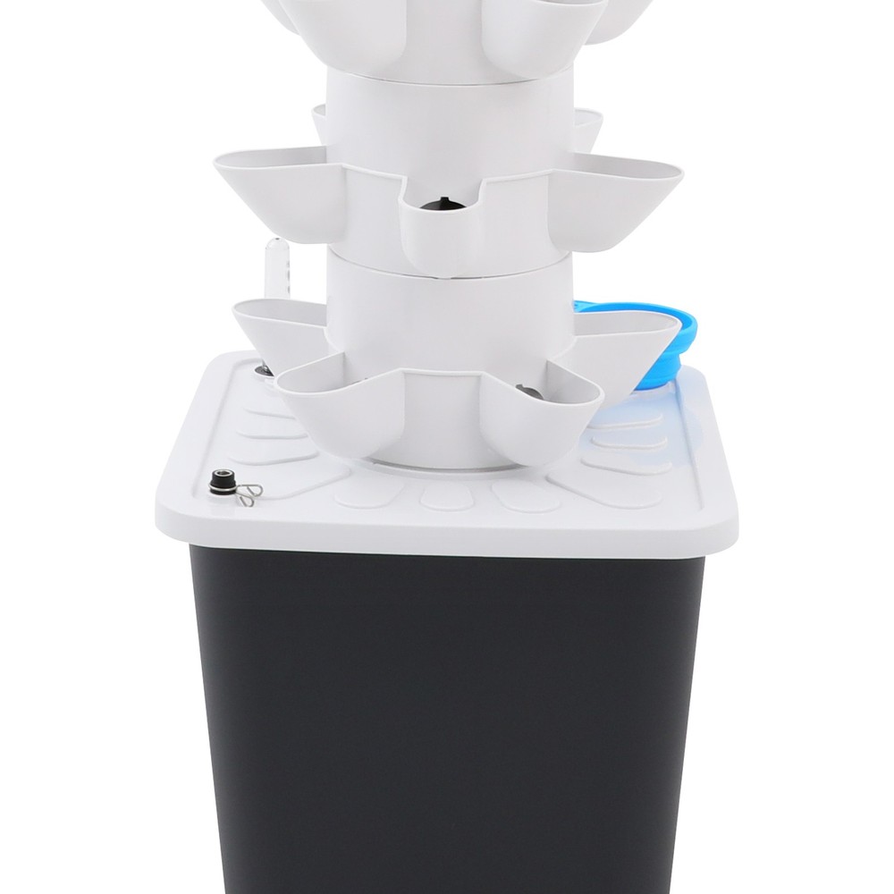Vertical Grow Farming Hydroponics Vertical Tower Garden For Leafy Vegetables