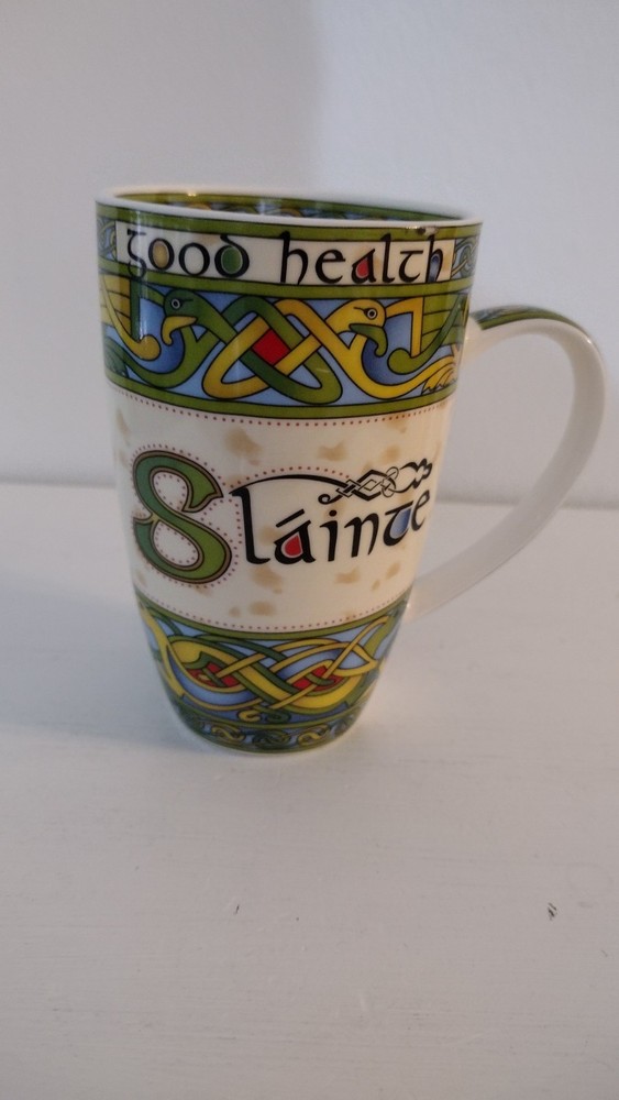 Irish Weave Ceramic Mug with Slainte One Mug