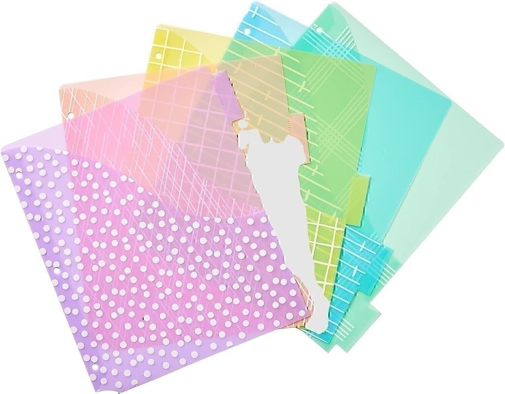 Avery Big Tab Insertable Pocket Dividers for 3 Ring Binders, 5-Tab Set,...