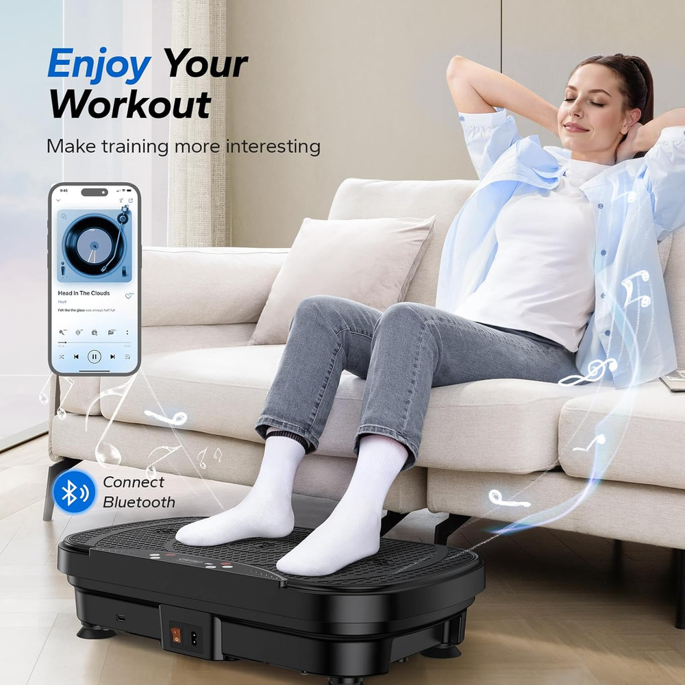 Vibration Plate Exercise Machine, Vibration Plate for Lymphatic Drainage Weight