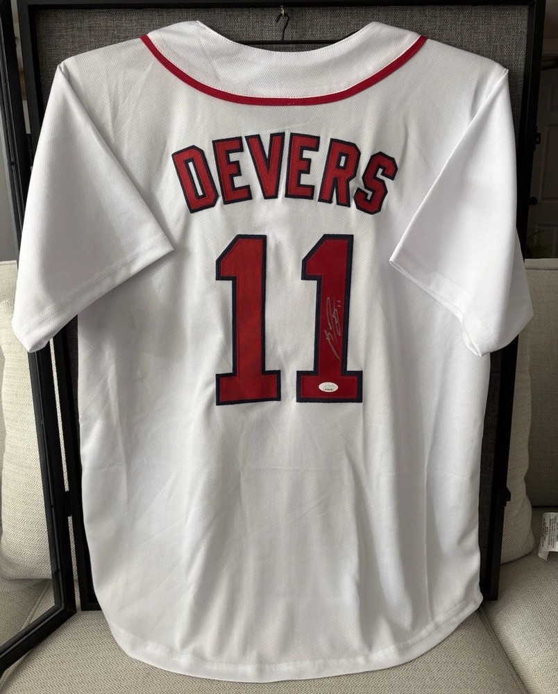 Rafael Devers Autographed Red Sox Jersey JSA Authenticated